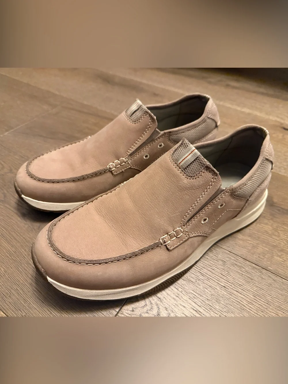 Clarks Sailview Step Men's Slip-On Loafers in Taupe Brown NWOT